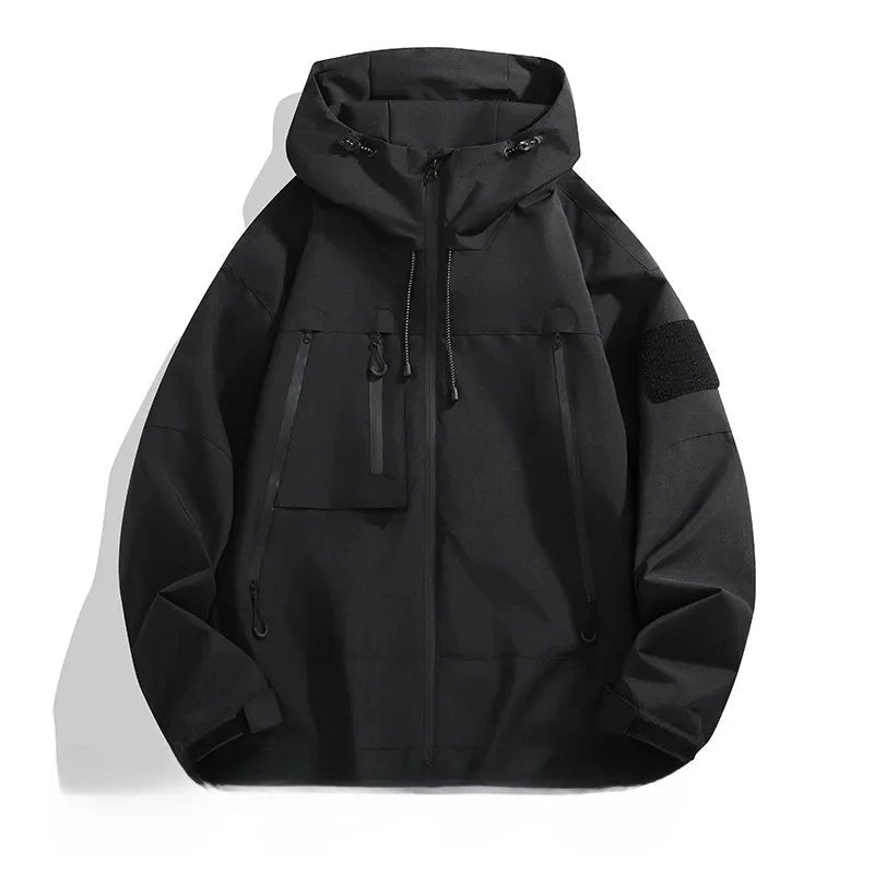 Softshell jas heren met capuchon en ritssluiting 2