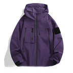 Softshell jas heren met capuchon en ritssluiting 3
