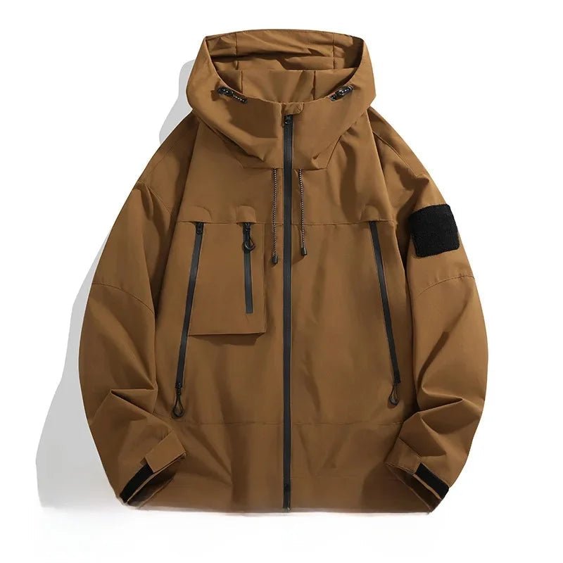 Softshell jas heren met capuchon en ritssluiting 4