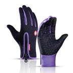Sporthandschoenen dames met touchscreen en rits 1