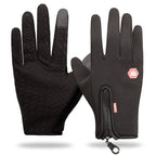 Sporthandschoenen dames met touchscreen en rits 2