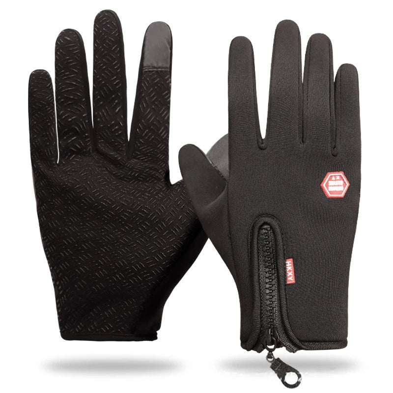 Sporthandschoenen dames met touchscreen en rits 2