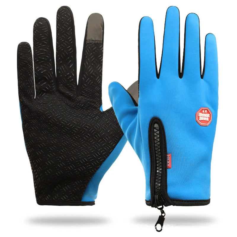 Sporthandschoenen dames met touchscreen en rits 3