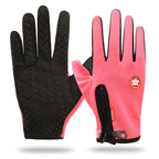 Sporthandschoenen dames met touchscreen en rits 4