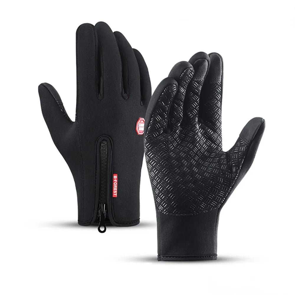 Sporthandschoenen dames met touchscreen en rits 5