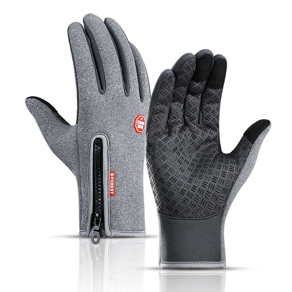 Sporthandschoenen dames met touchscreen en rits 6