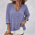 Aurore - Blouse met knopen dames