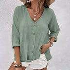 Aurore - Blouse met knopen dames