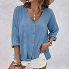 Aurore - Blouse met knopen dames