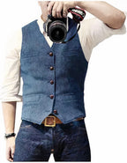Stijlvol heren gilet met knoopsluiting 1