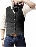 Stijlvol heren gilet met knoopsluiting 2