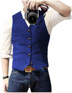 Stijlvol heren gilet met knoopsluiting 5