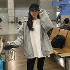 Sweater dames oversized met capuchon en rits 5