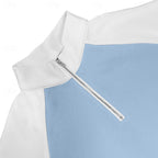 Sweater heren met korte rits, opstaande kraag en wafelstructuur 11