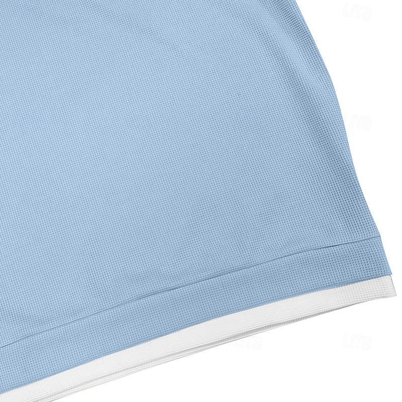 Sweater heren met korte rits, opstaande kraag en wafelstructuur 14