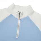 Sweater heren met korte rits, opstaande kraag en wafelstructuur 15