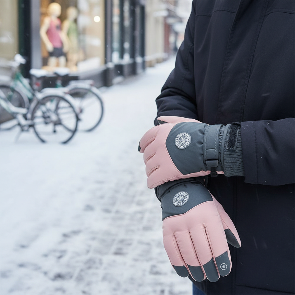 Thermische handschoenen dames met touchscreen en antislip 5