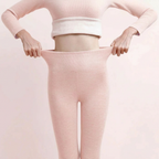 Thermo legging dames fleece gevoerd met hoge taille 4