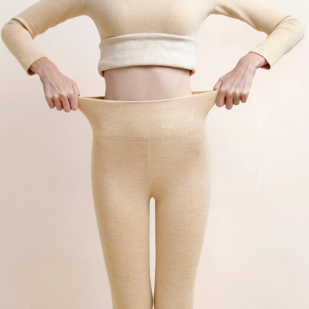 Thermo legging dames fleece gevoerd met hoge taille 5