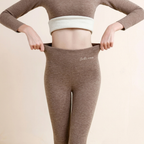 Thermo legging dames fleece gevoerd met hoge taille 7