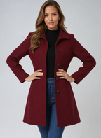 Trenchcoat dames met enkele rij knopen en getailleerde pasvorm 2
