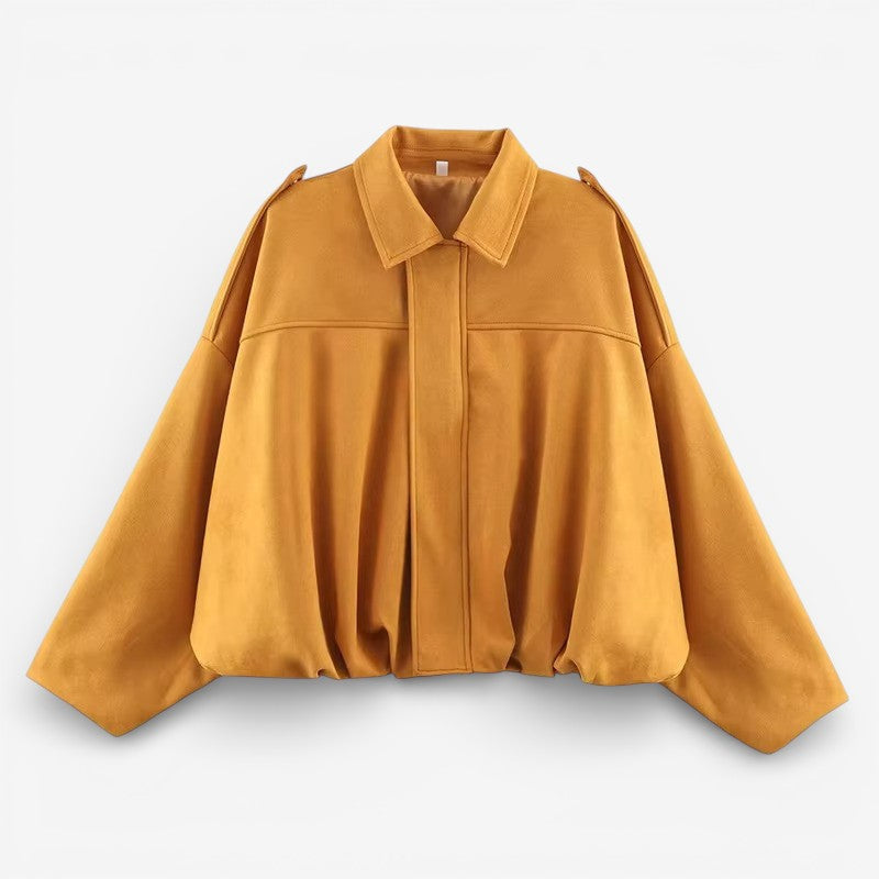 Tussenjas dames met doorlopende rits en klassieke kraag 5