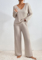 Tweedelige loungeset dames met losse pasvorm en zacht ademend materiaal 1