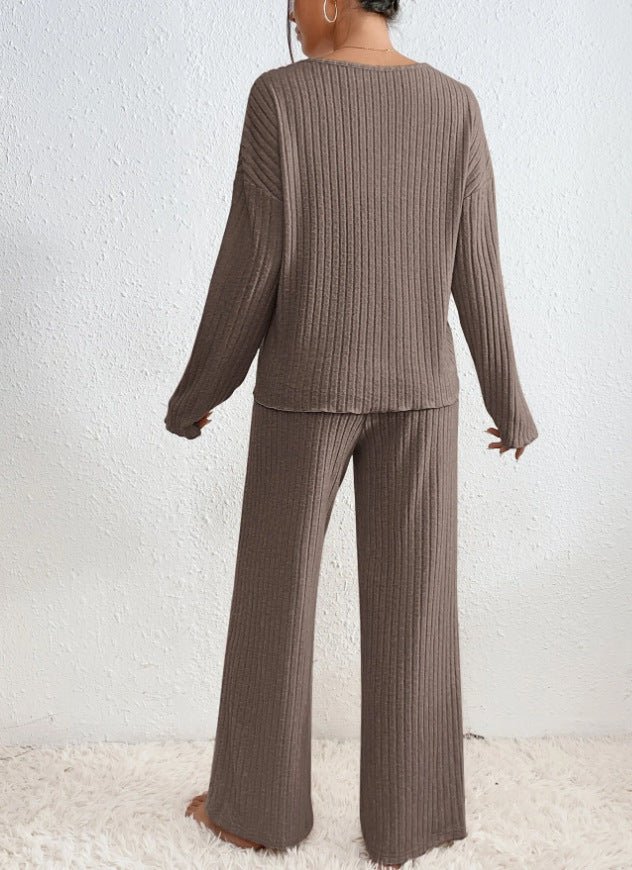 Tweedelige loungeset dames met losse pasvorm en zacht ademend materiaal 13