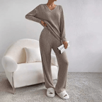 Tweedelige loungeset dames met losse pasvorm en zacht ademend materiaal 7