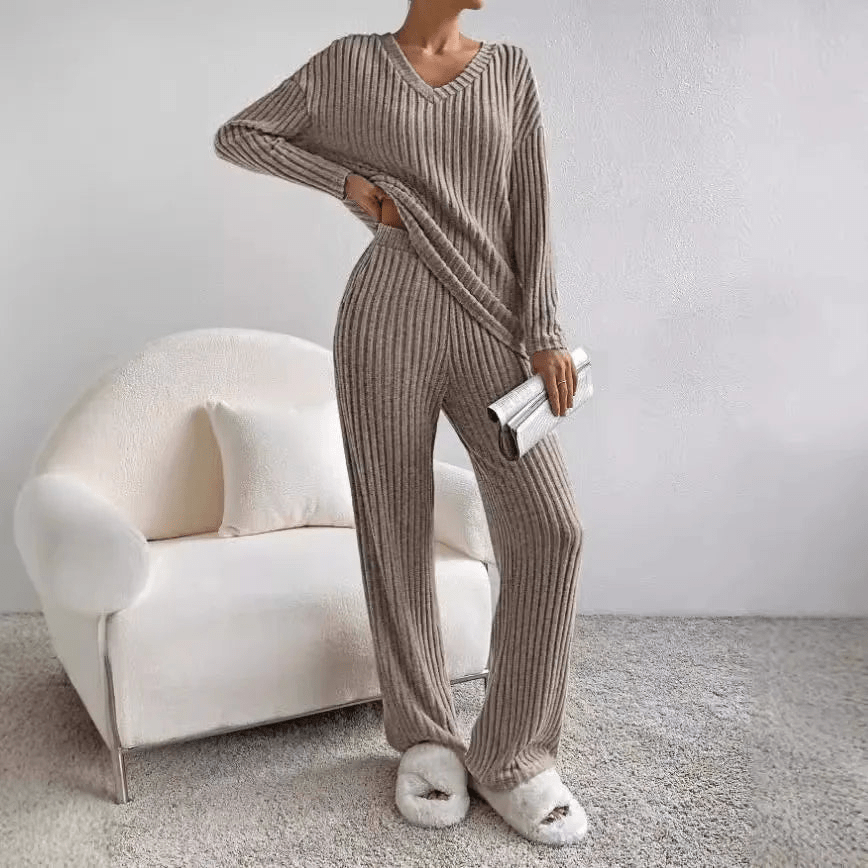 Tweedelige loungeset dames met losse pasvorm en zacht ademend materiaal 7