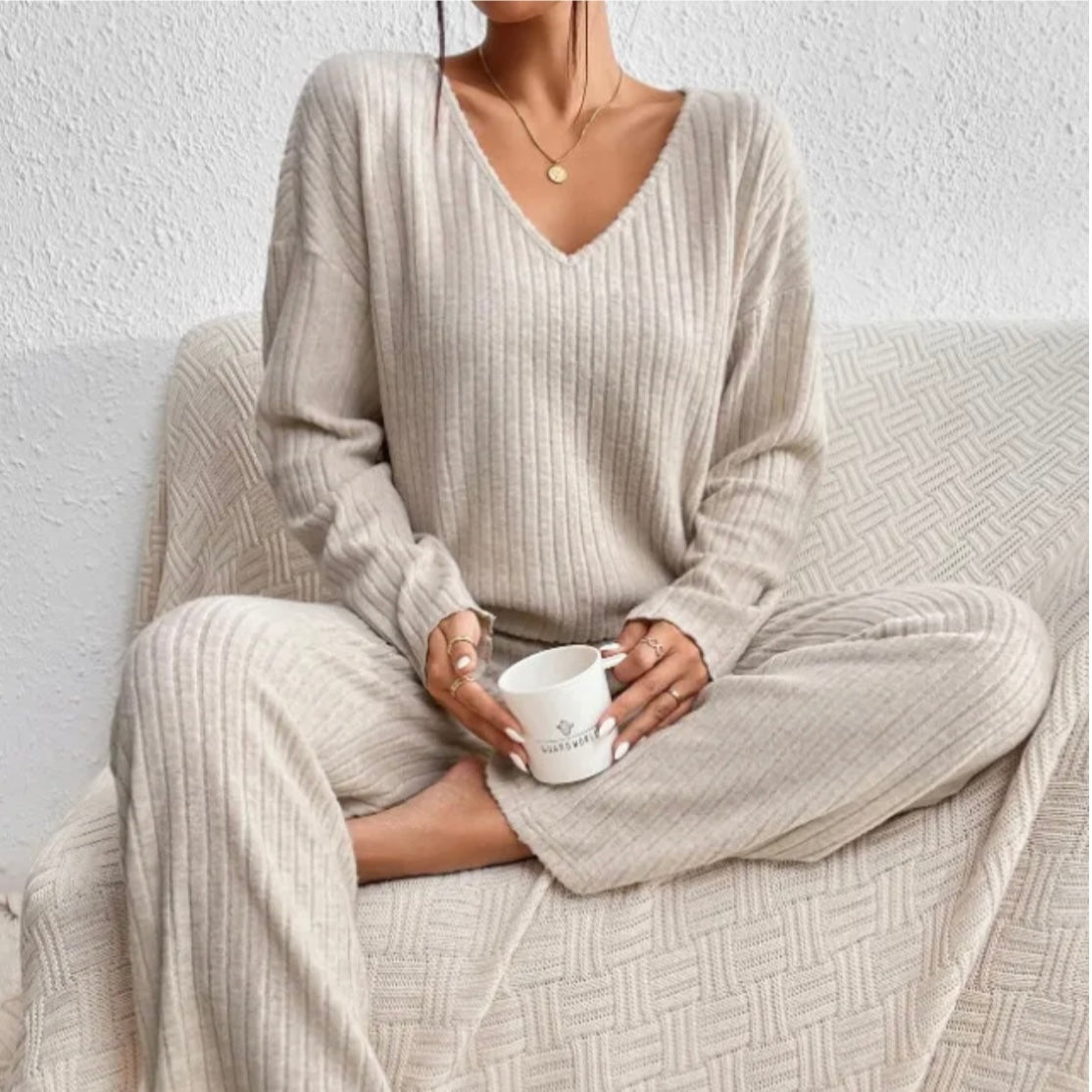 Tweedelige loungeset dames met losse pasvorm en zacht ademend materiaal 8