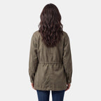 Utility jas dames oversize met meerdere zakken 3