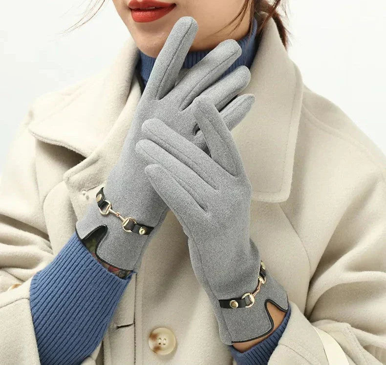 Vintage handschoenen dames met touchscreen 3