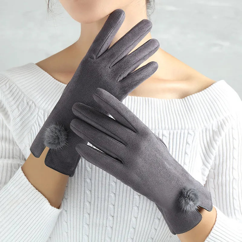Vintage handschoenen dames met touchscreen 5