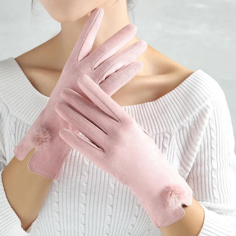 Vintage handschoenen dames met touchscreen 6