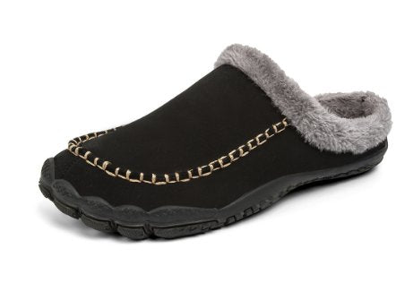 Warme gevoerde heren pantoffels met antislipzool 2