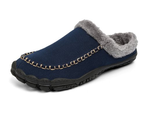 Warme gevoerde heren pantoffels met antislipzool 3