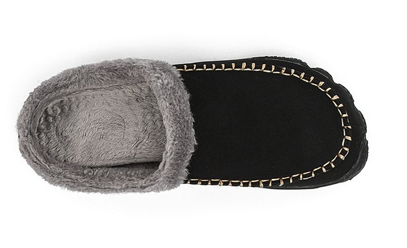 Warme gevoerde heren pantoffels met antislipzool 6