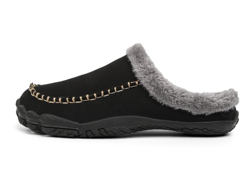 Warme gevoerde heren pantoffels met antislipzool 8