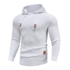 Warme heren hoodie met capuchon en reliëfmotief 10