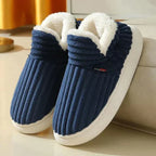 Warme pluche heren pantoffels met antislipzool voor thuis 1