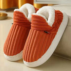 Warme pluche heren pantoffels met antislipzool voor thuis 6