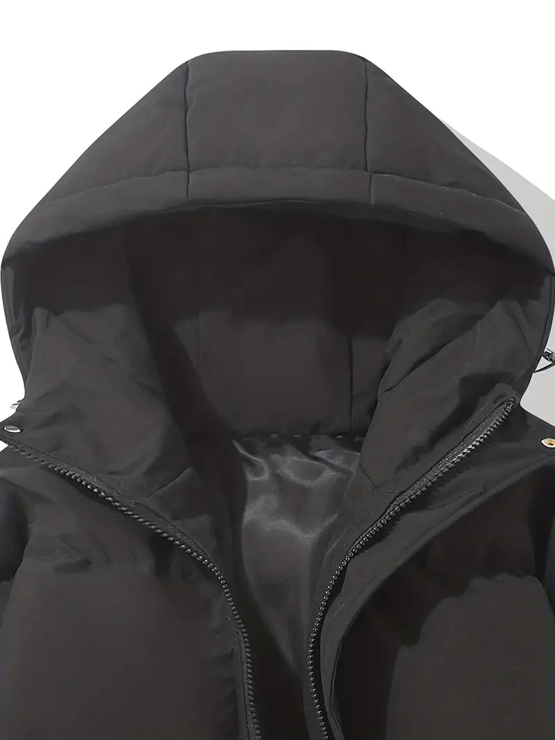 Warme winterjas dames met capuchon en waterafstotende afwerking 11
