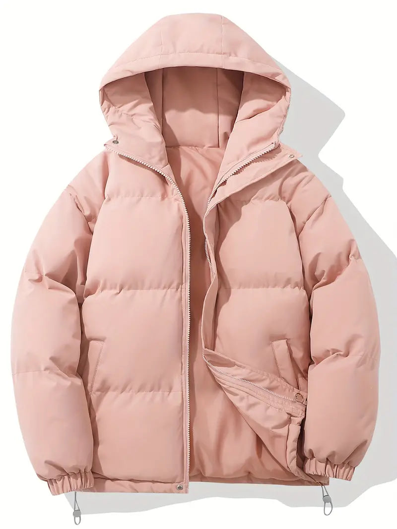 Warme winterjas dames met capuchon en waterafstotende afwerking 2