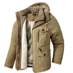 Warme winterjas heren met isolerende voering 1