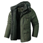 Warme winterjas heren met isolerende voering 2
