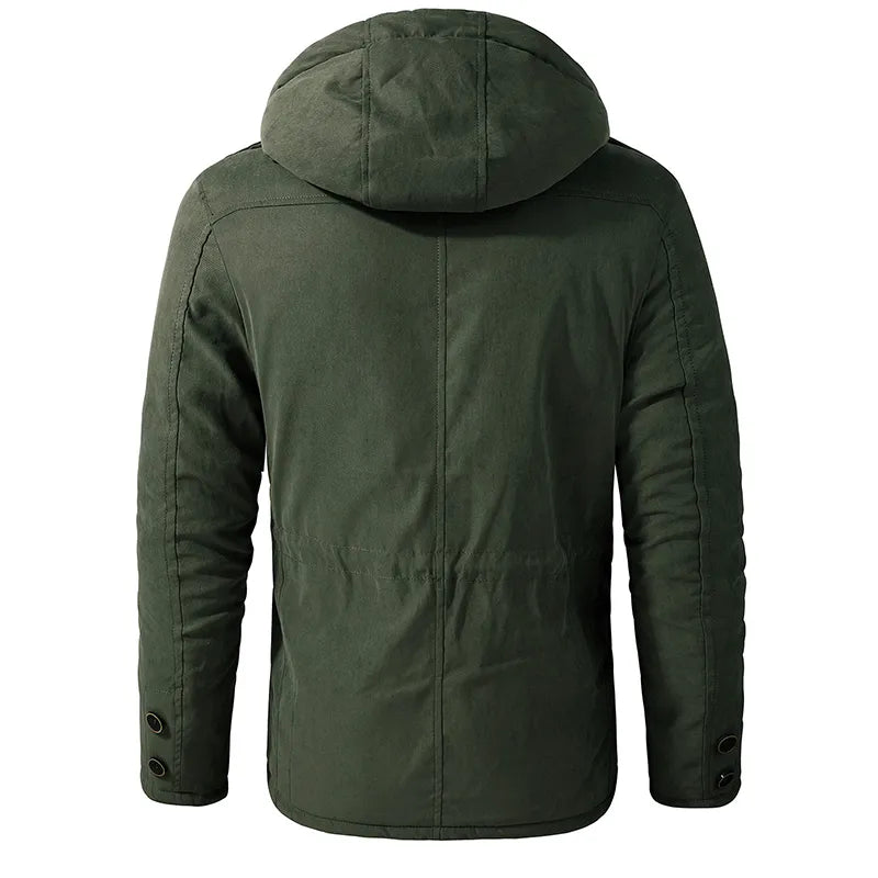 Warme winterjas heren met isolerende voering 5
