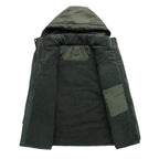 Warme winterjas heren met isolerende voering 6