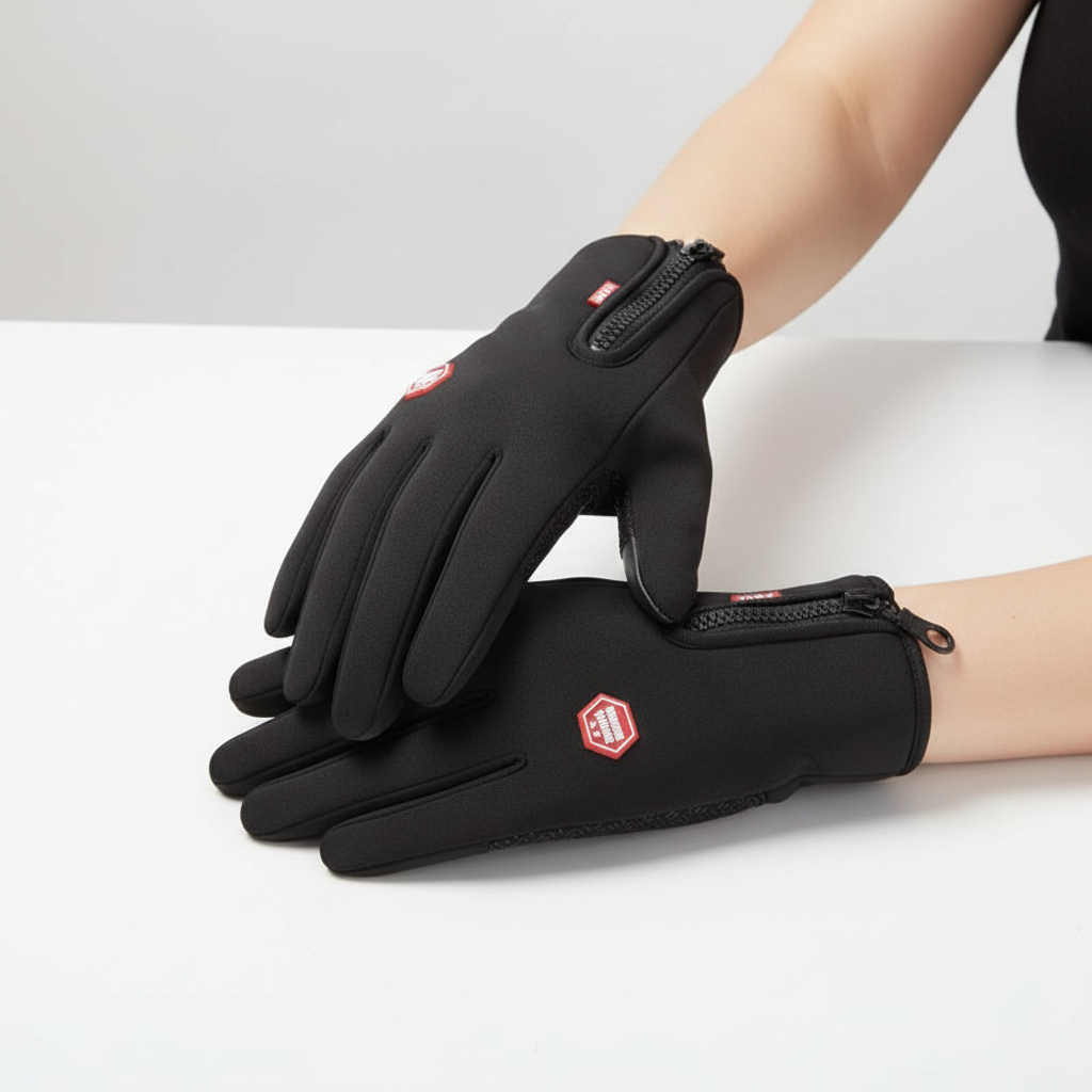 Waterafstotende sporthandschoenen dames met touchscreen 2