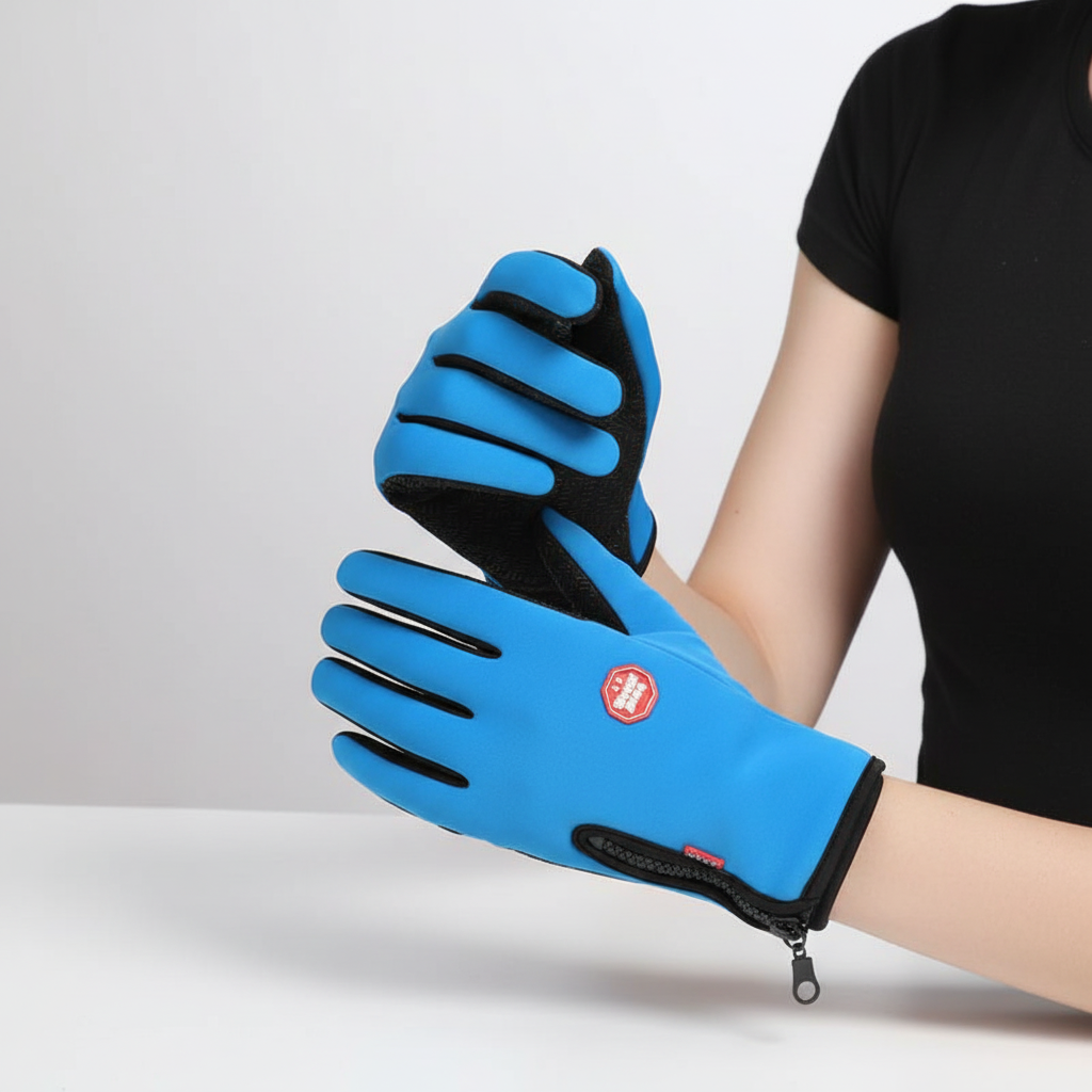 Waterafstotende sporthandschoenen dames met touchscreen 3
